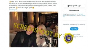 CEK FAKTA: Foto Elon Musk dengan Pacar Robotnya