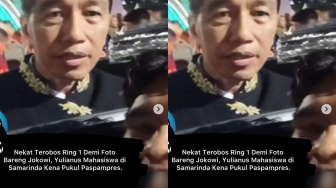 Mahasiswa di Samarinda Terobos Keamanan Paspampres untuk Foto dengan Jokowi, Berujung Viral dan Kontroversial