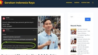 Heboh! Website Gerindra Muat Artikel Fufufafa Hina Prabowo, Taktik Adu Domba?