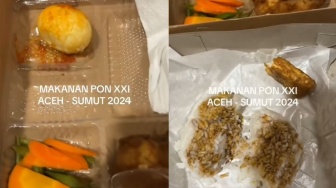 Menu Makanan Atlet PON 2024 Bikin Miris Netizen: Masih Lebih Baik Nasi Kotak Akikah Tetangga