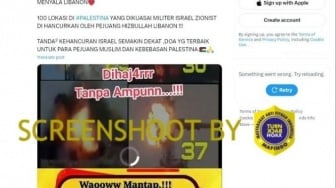 Cek Fakta: Hezbullah Hancurkan 100 Tempat di Palestina yang Dikuasai Israel