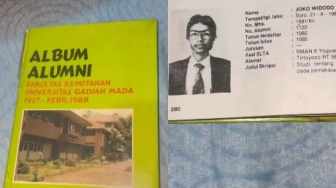 Judul Skripsi Jokowi di Buku Tahunan Kampus Bikin Netizen Penasaran: Pengen Baca..