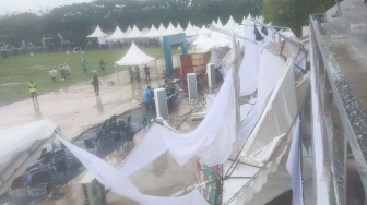 Hujan Porak-Porandakan Arena Panahan PON di Banda Aceh, Begini Kondisinya