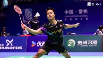 Kalahkan Unggulan Satu, Anthony Ginting Melaju ke Perempat Final China Open