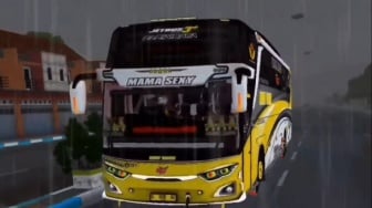 Mod BUSSID Full Strobo Bikin Bus Nyala Terang dan Full Lampu!