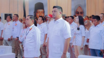 Gerindra Medan Gelar Deklarasi, Solid Menangkan Bobby-Surya di Pilgub Sumut 2024