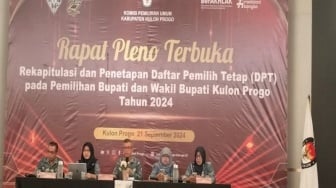 KPU Kulon Progo Tetapkan DPT Pilkada dengan Jumlah 345.540 Pemilih