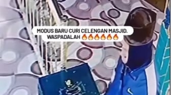 Maling Kotak Amal Berjaket Nike Viral, Modus Baru Cuma Modal Lakban, Waspada!