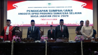 Anggota DPRD Provinsi Sumsel Terpilih Periode 2024- 2029 Resmi Dilantik