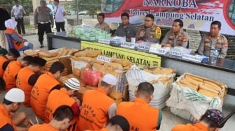 Anak-anak Jadi Kurir 28 Kg Sabu, Jaringan Narkoba Lintas Provinsi Dibongkar di Lampung Selatan