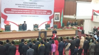 Sah! 65 Anggota DPRD Kalbar Periode 2024-2029 Resmi Dilantik, Ini Daftarnya