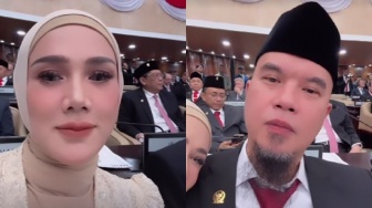 Resmi Dilantik Jadi Anggota DPR RI, Ahmad Dhani Cuma Mesem Dipanggil Bapak Dewan