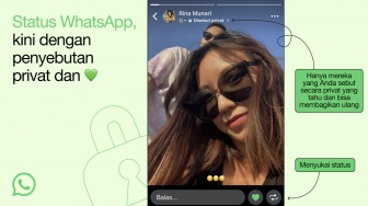 Lebih Privasi, Kini Kamu Bisa Sebut Kontak Tertentu di Status WhatsApp