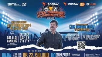 Hadirkan Indra Sjafri, PosIND Gelar Turnamen Futsal Pospay Cup & Coaching Clinic