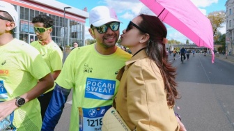 Nagita Slavina Bawa Air Zam-Zam untuk Raffi Ahmad di Marathon Berlin: Biar Nggak Digoda Cewek-cewek