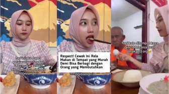 Viral Wanita Rela Makan di Warteg Demi Berbagi dengan Tukang Parkir dan Becak