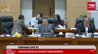 Terima Audiensi Solidaritas Hakim Indonesia, Pimpinan DPR Janji Teruskan Aspirasi ke Pemerintah