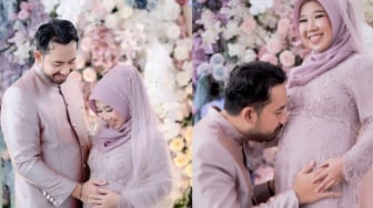 8 Potret Pengajian 4 Bulanan Kiky Saputri, Baby Bump Mulai Terlihat