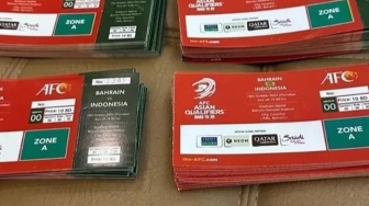 Penampakan Tiket Bahrain vs Timnas Indonesia: 1700 Ludes Dibeli Suporter Merah Putih