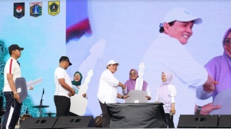 Ribuan Kader PKK Kabupaten Bogor Ikut Fun Walk Nasional, Dukung Program Kesehatan Ibu dan Anak