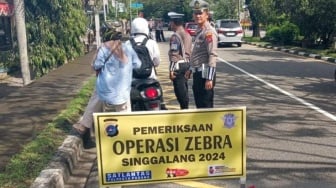 Hari Pertama Operasi Zebra Singgalang 2024 di Padang, 91 Pelanggar Ditindak