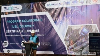 Dukung Tenaga Kerja Terlatih, Program Kolaborasi TJSL IDSurvey Sertifikasi Juru Las Resmi Dibuka