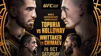 Tarung Sengit UFC 308: Ilia Topuria VS Max Holloway, Siapa Cium Kanvas Duluan?