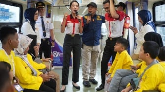 Program Edutrain LRT Jabodebek Tarik Minat Ribuan Siswa Mengenal Transportasi Publik