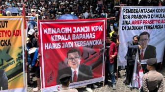 Demo di KPK, SDR Desak Penetapan Tersangka Kasus Demurrage Impor Beras Terhadap Kepala Bapanas