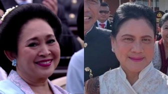 Gaya Titiek Soeharto dan Iriana Jokowi di Pelantikan Prabowo-Gibran: Kebaya Tradisional vs Janggan