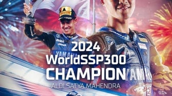 Pebalap Indonesia Aldi Mahendra Cetak Sejarah, Raih Gelar Juara Dunia WorldSSP300 2024!