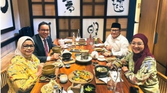 Makan Bareng Anies Baswedan, Ekspresi Asem Cak Imin Disorot: Kelihatan Siapa yang Bayar