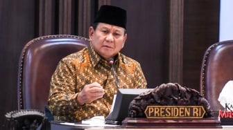 Potret Prabowo Pimpin Sidang Perdana Kabinet Merah Putih