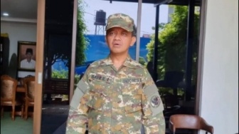 Digembleng Prabowo di Magelang, Gaya Bahlil Lahadalia Berseragam Loreng Diledek Netizen: Kayak Bocil Karnaval 17-an