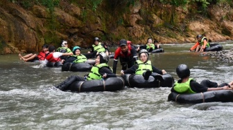 Ekowisata Belanting River Tubing Bawa PGE Lumut Balai Raih Penghargaan