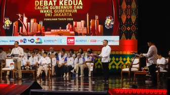 Potret Tiga Paslon Adu Gagasan di Debat Kedua Pilgub Jakarta 2024