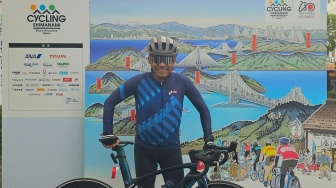 Saleh Husin Finish 140 KM di Shimanami Cycling Jepang 2024