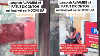 Viral Minimarket Pakai Pengeras Suara Tegaskan 'Parkir Gratis', Kang Parkir Liar Ketar-ketir?