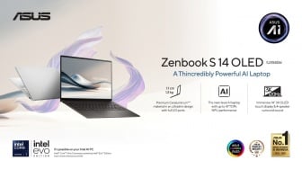 ASUS Zenbook S 14 OLED (UX5406), Laptop Tipis Premium Pertama dengan Intel Core Ultra (Series 2)