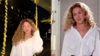 7 Potret Amel Carla Cosplay Jadi Carrie Bradshaw, Malah Dikira Beyonce