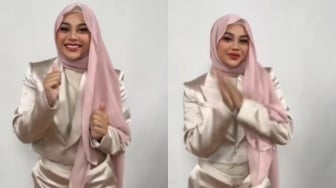 Pakai Setelan Berkilau, Gaya Hijab Aurel Hermansyah Dibilang Makin Mirip Gen Halilintar