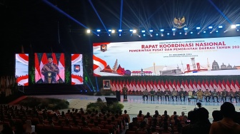 Hadir di Rakornas Pemerintah Pusat dan Pemda, Prabowo Bicara soal Kesempatan Pertamanya