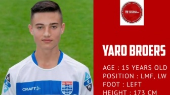 Siapa Yaro Broers? Pemain Keturunan 'Adik' Eliano Reijnders Punya Nenek Orang Surabaya, Main di PEC Zwolle