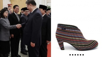 Harga Sepatu Nyentrik Wamen Stella Christie Saat Temui Xi Jinping, Masih Terjangkau?
