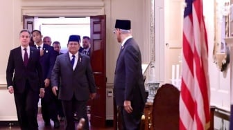 Makan Malam Bersama Menlu AS, Prabowo Tanya Blinken Bagaimana Solusi untuk Palestina?