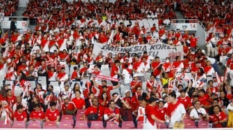 Timnas Indonesia vs Filipina, Belasan Ribu Suporter Penuhi Manahan