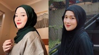 7 Adu Pesona Nissa Sabyan vs Ririe Fairus yang Parasnya Sekilas Mirip