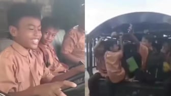 Viral Bocah SD Kendarai Pikap Bawa Teman-temannya Bikin Publik Resah