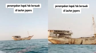 Viral Misteri Kapal Kayu Tua Tanpa Awak di Jepara: Netizen Ungkap Fakta Sebenarnya