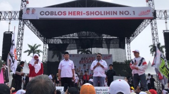 Gelar Kampanye Akbar, Heri Koswara-Sholihin Janjikan Kenaikan Honor TKK hingga BPJS Gratis